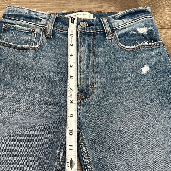 Abercrombie & Fitch The Skinny High Rise Stretch Blue Jeans Size 25 - Picture 11 of 12